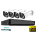 IP комплект видеонаблюдения FullHD 4 камеры 2.0Mp POE для самостоятельной установки